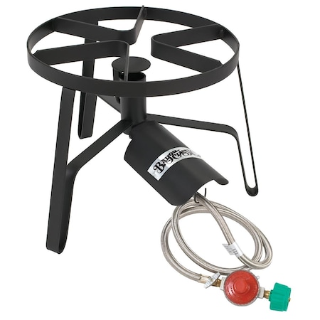 Bayou Classic 12 Inch Tall Jet Cooker with Flame Spreader BA50377